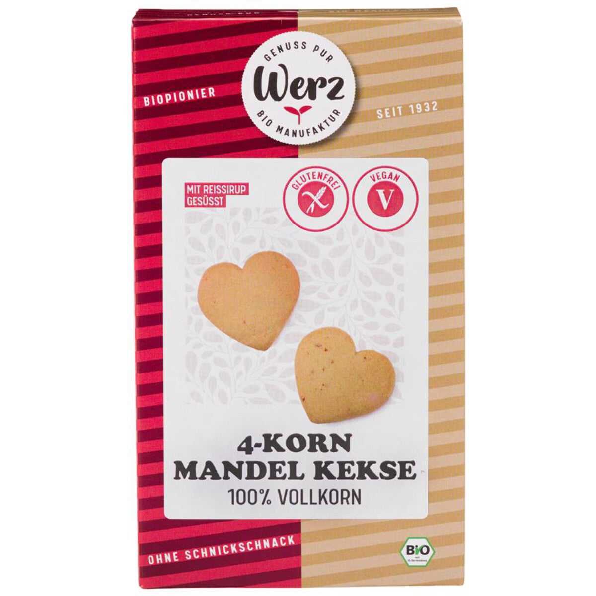 WERZ 4-Korn Vollkorn-Mandel-Keks - 150 g