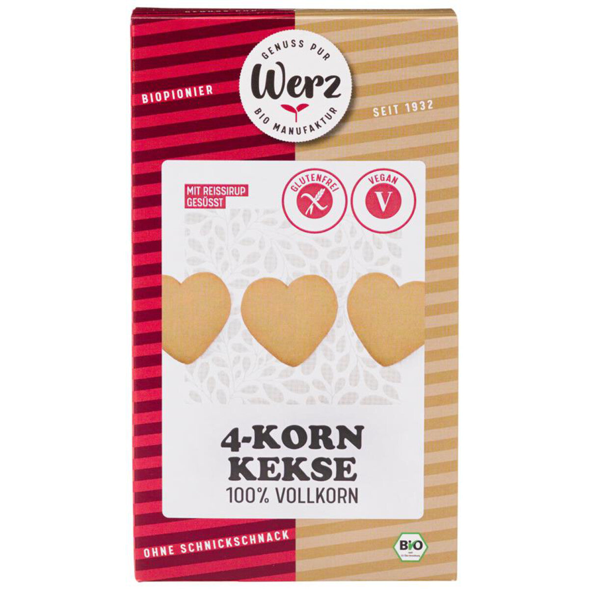WERZ 4-Korn Kekse Vollkorn - 150 g