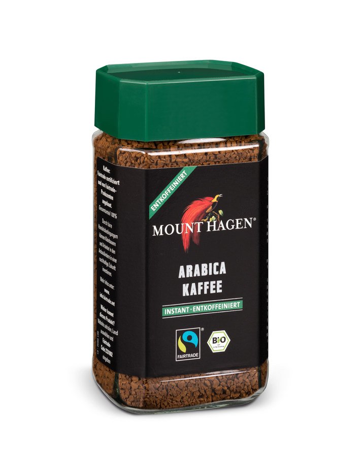 MOUNT HAGEN Instant Kaffee, entkoffeiniert - 100 g