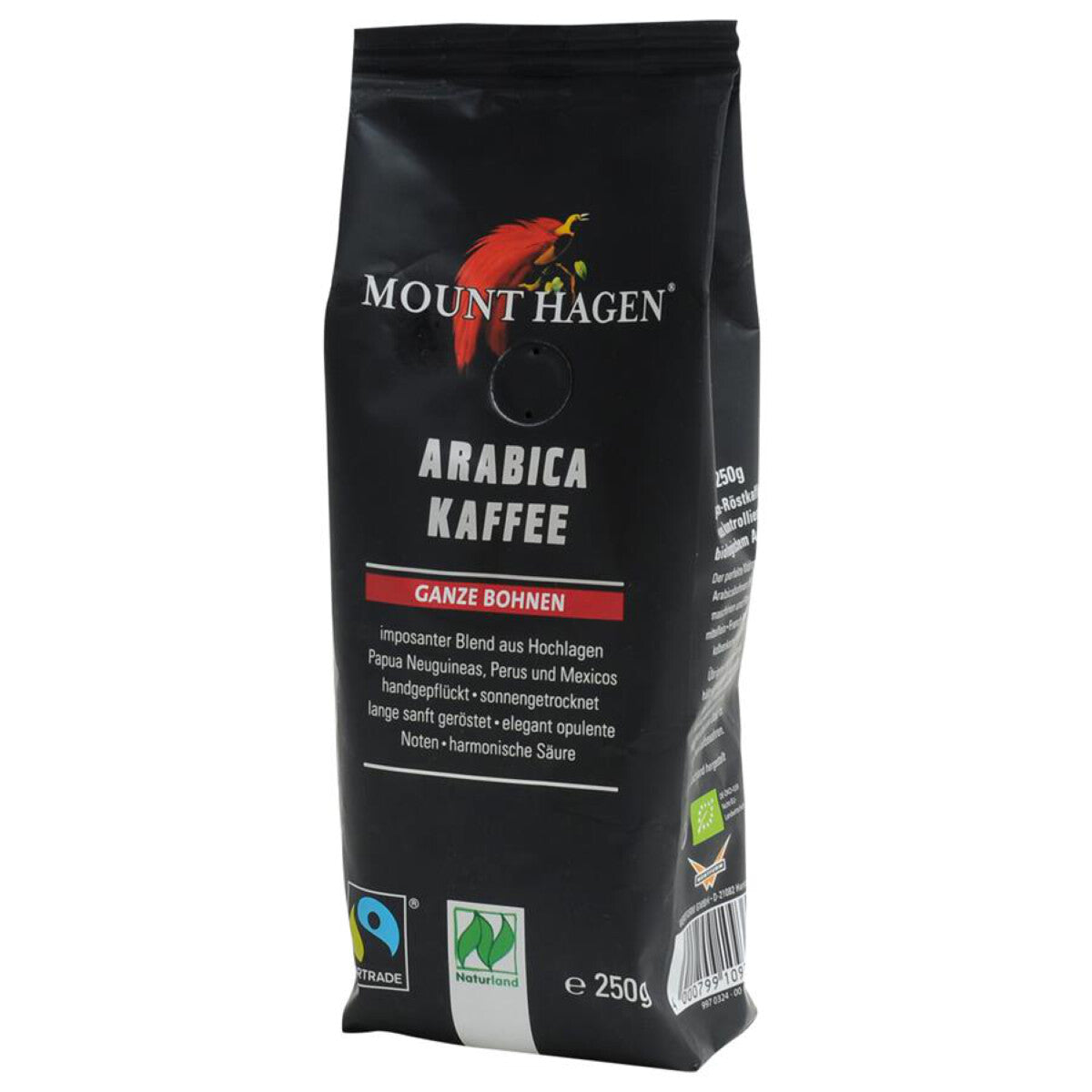 MOUNT HAGEN Röstkaffee Arabica ganze Bohne - 250 g