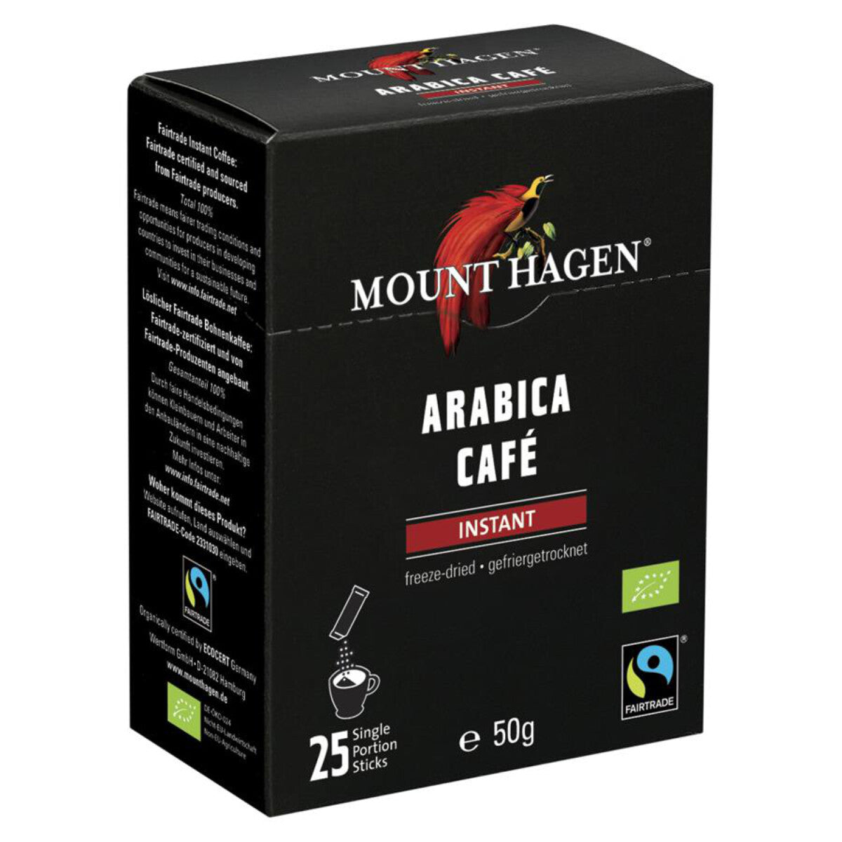 MOUNT HAGEN Instant Kaffee Sticks - 50 g