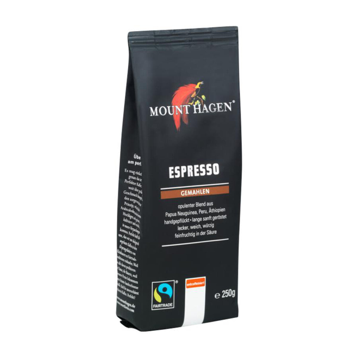 MOUNT HAGEN Espresso gemahlen, entkoffeiniert - 250 g