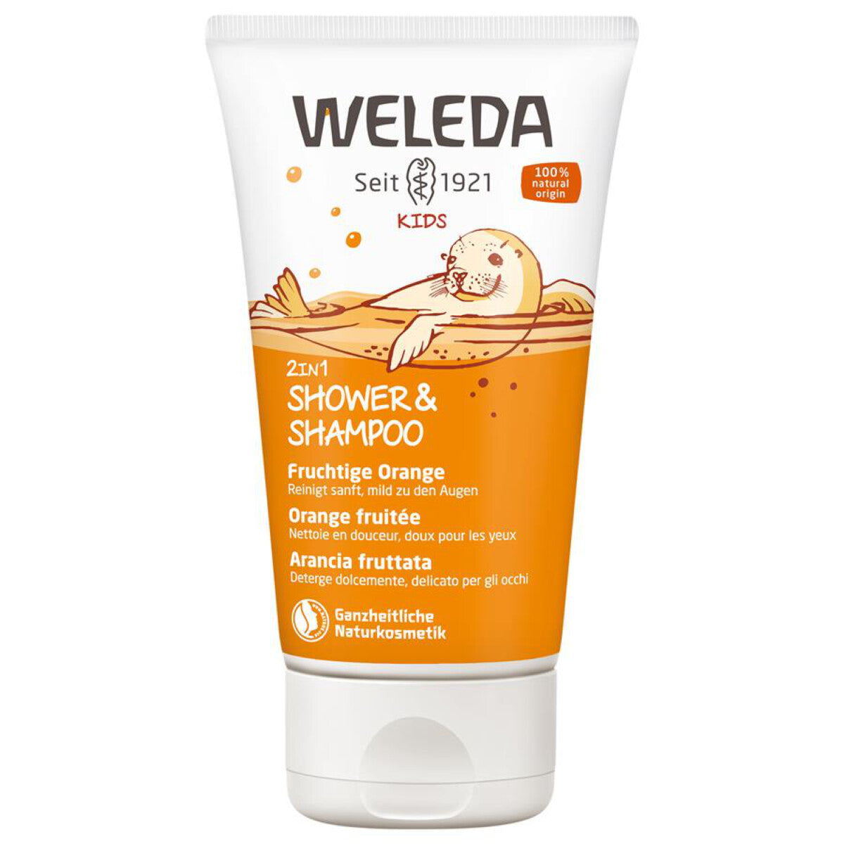 WELEDA Kids 2in1 Shower & Shampoo Orange - 150 ml