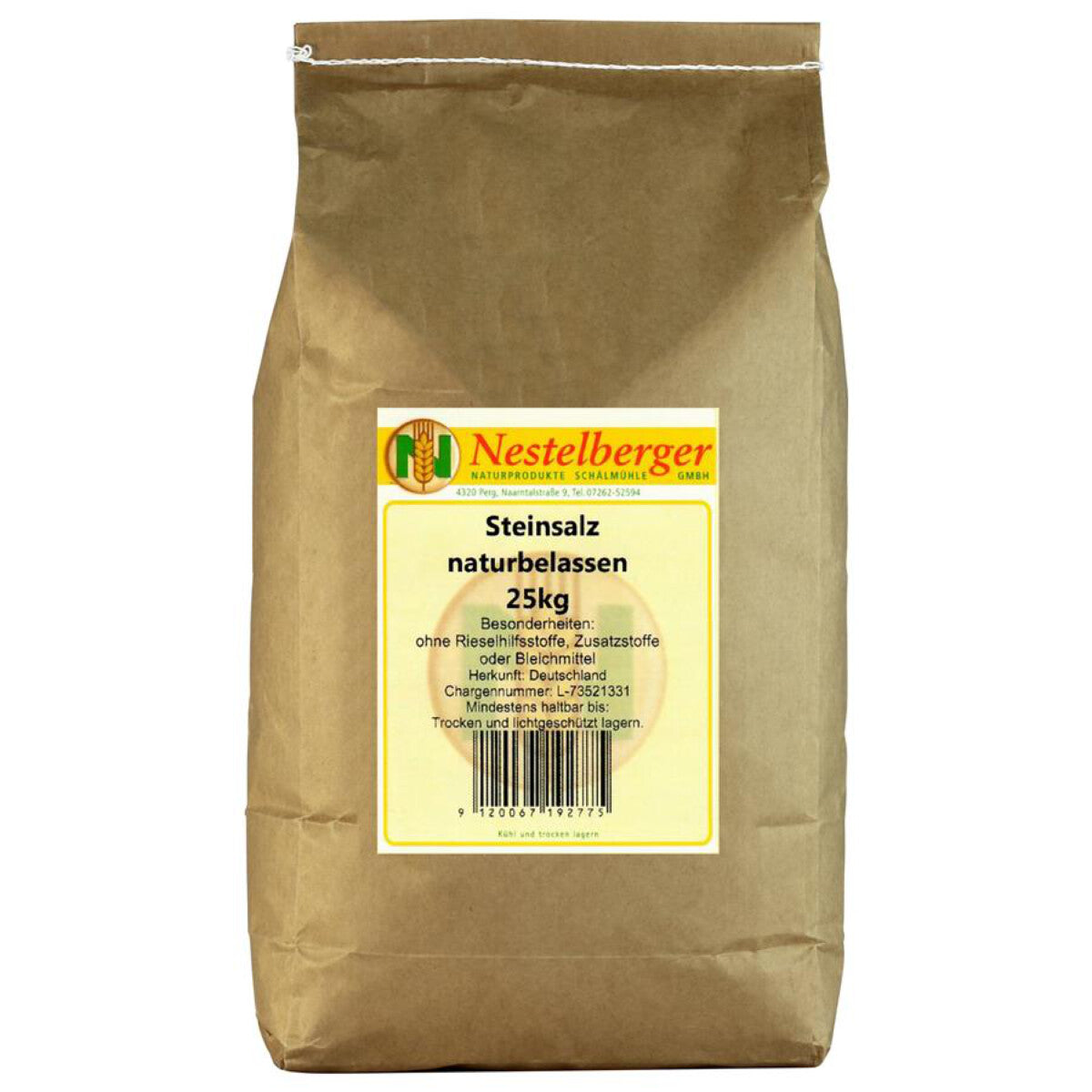 NESTELBERGER Steinsalz naturbelassen - 25 kg