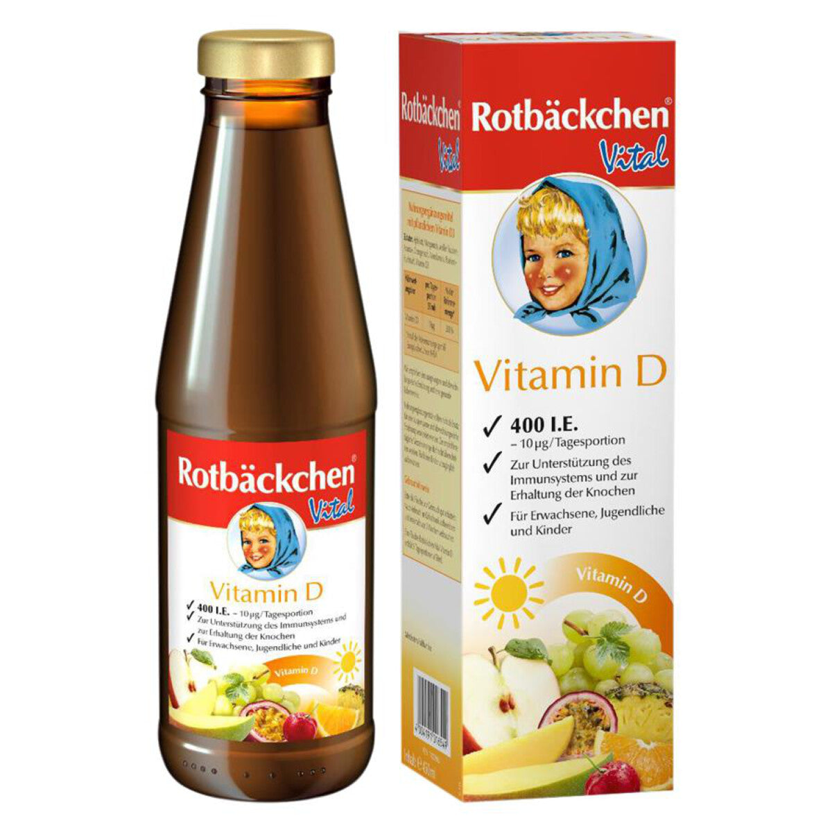ROTBÄCKCHEN  Vitamin D - 0,45 l