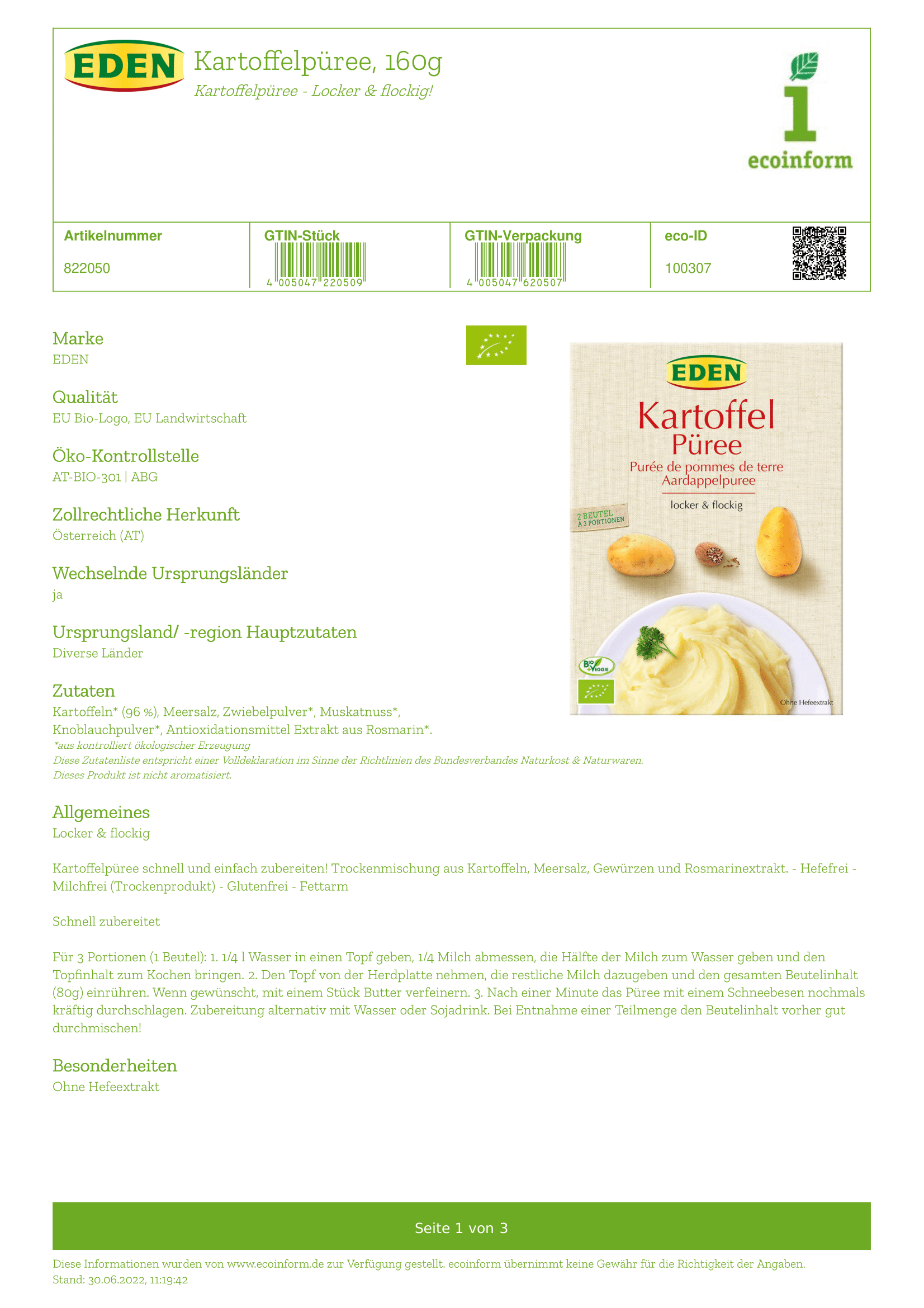 Kartoffelpüree
