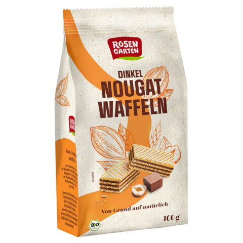 ROSENGARTEN Dinkelwaffeln Nougat - 100 g