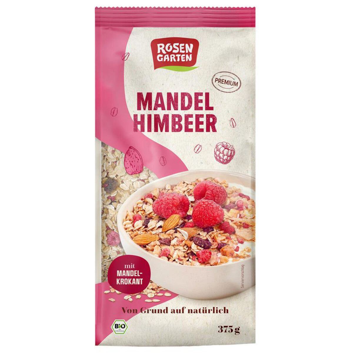 ROSENGARTEN Mandel-Himbeer Müsli - 375 g