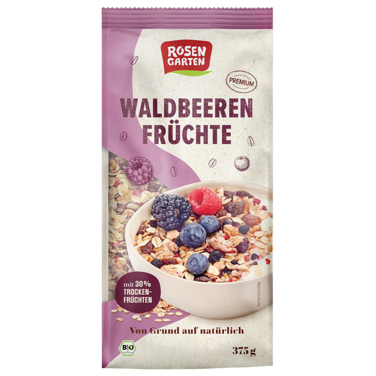 ROSENGARTEN Waldbeeren-Früchte Müsli - 375 g
