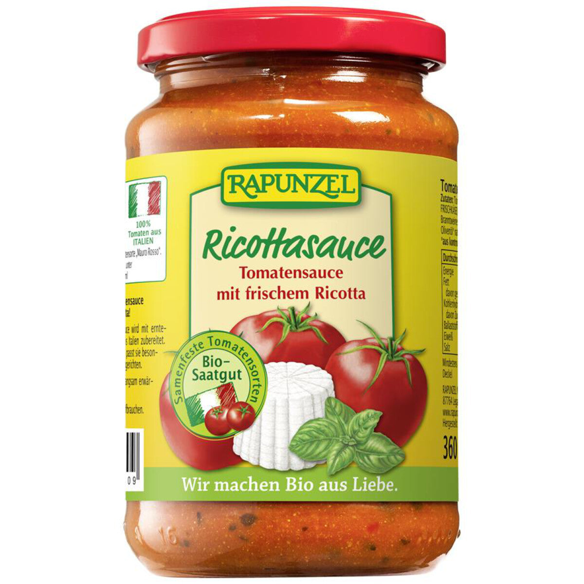 RAPUNZEL Tomatensauce mit Ricotta - 360 g