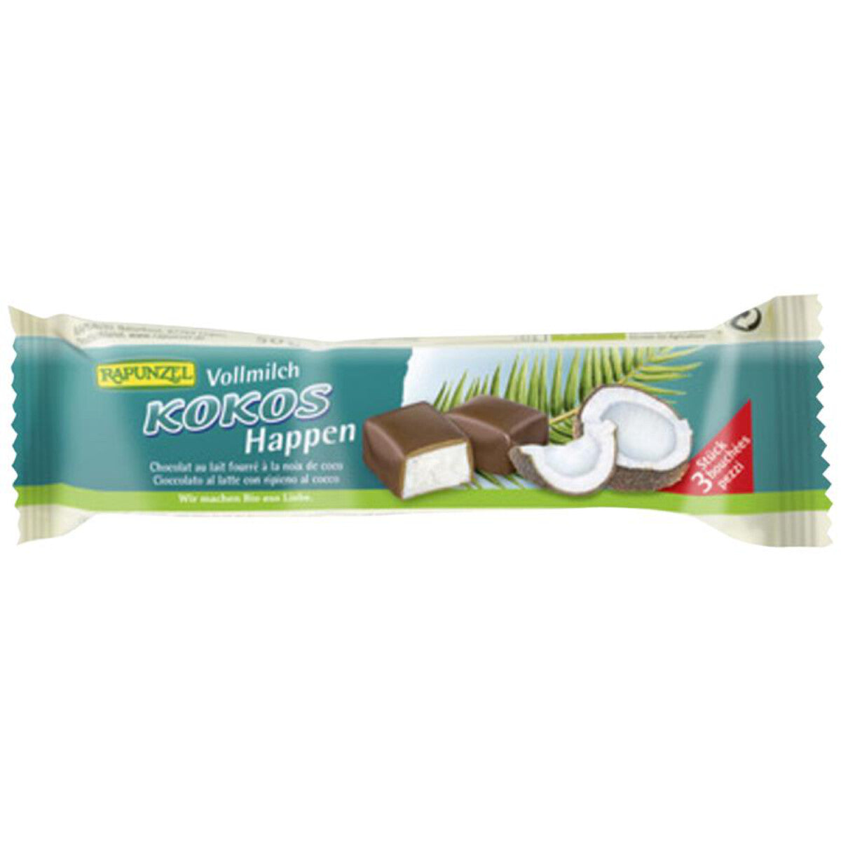 RAPUNZEL Kokos-Happen Vollmilch - 50 g 