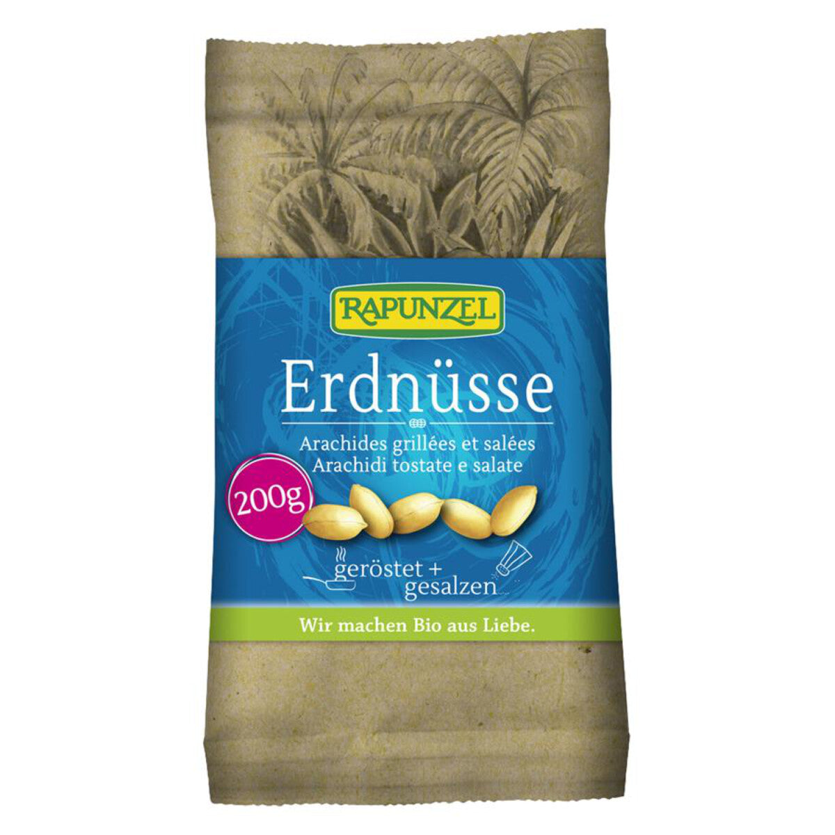 RAPUNZEL Erdnüsse geröstet gesalzen – 200 g