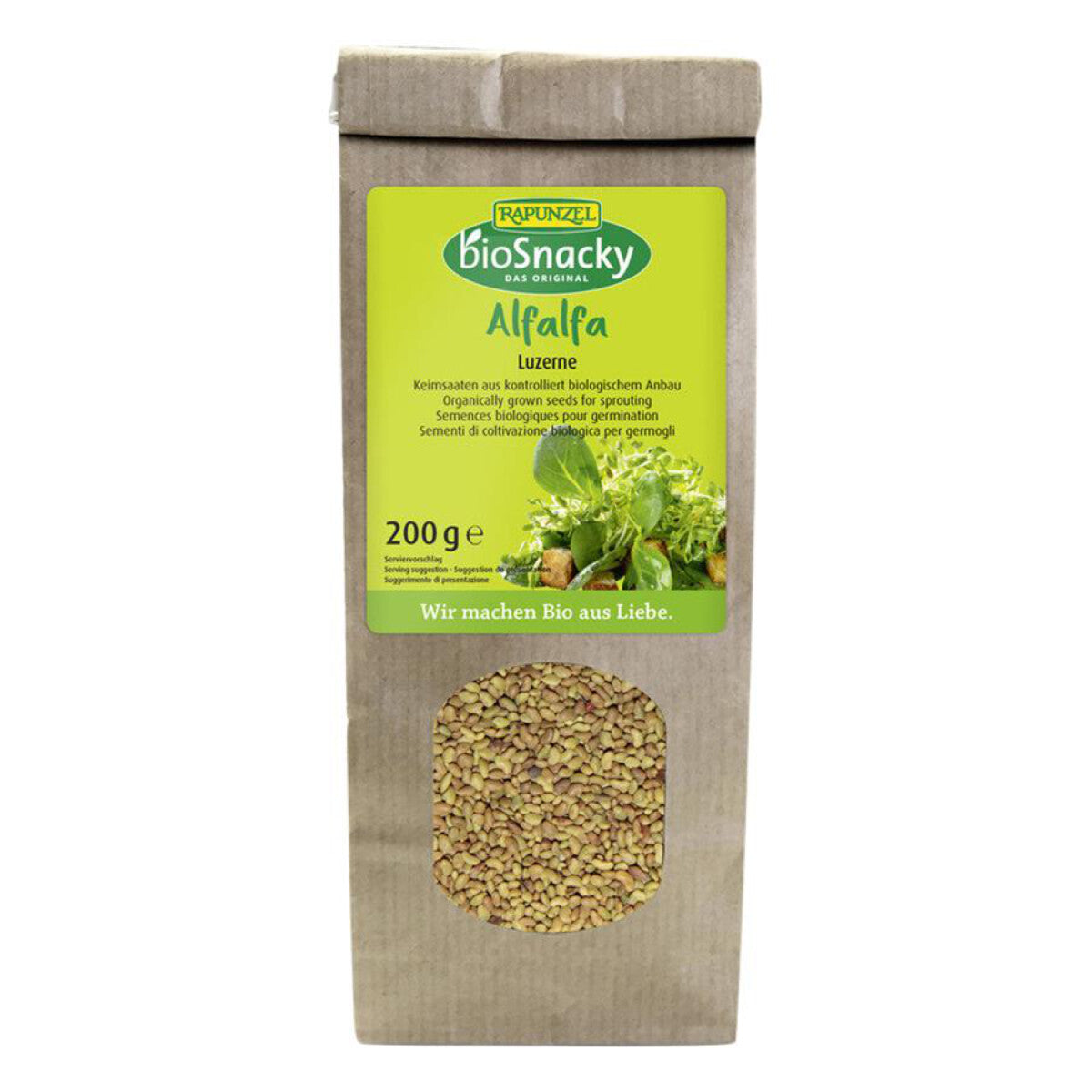 RAPUNZEL Alfalfa (Luzerne) Keimsaaten – 200 g