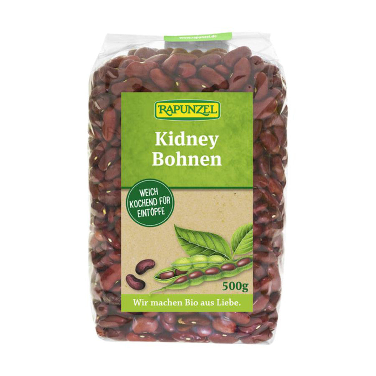 RAPUNZEL Kidney Bohnen rot – 500 g