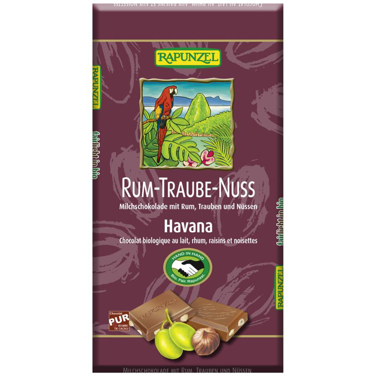 RAPUNZEL Rum-Trauben-Nuss Schokolad - 100 g 