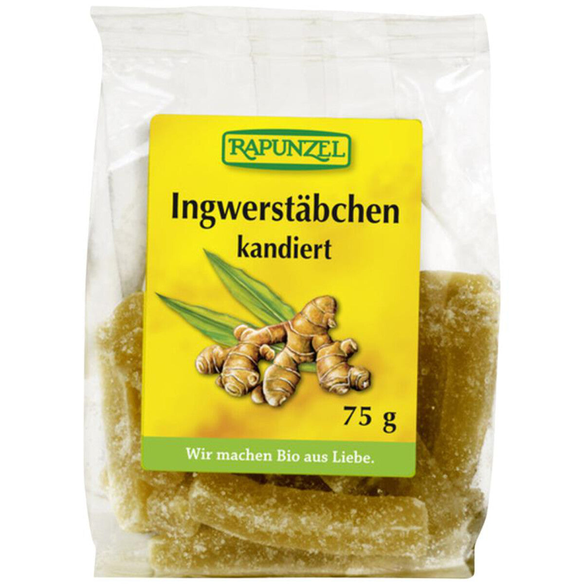 RAPUNZEL Ingwerstäbchen kandiert - 75 g