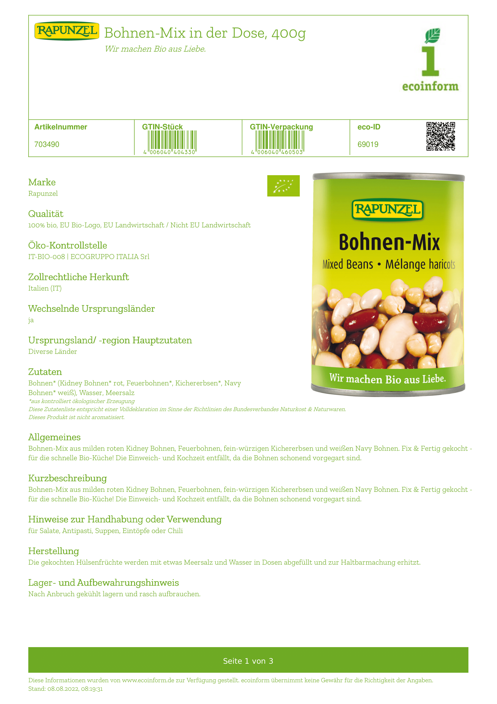 Bohnenmix