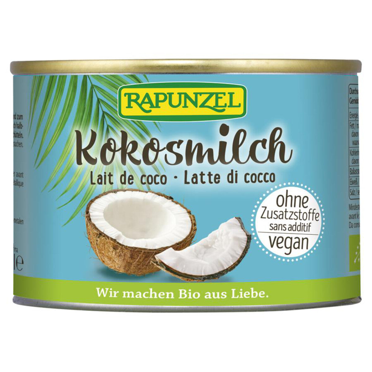 RAPUNZEL Kokosmilch - 200 ml 