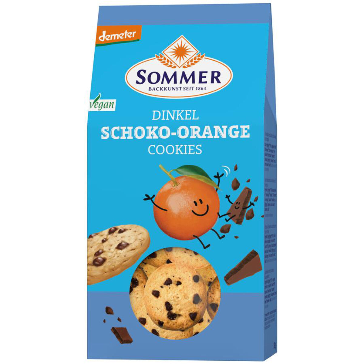 SOMMER & CO Dinkel Cookies Schoko & Orange - 150 g