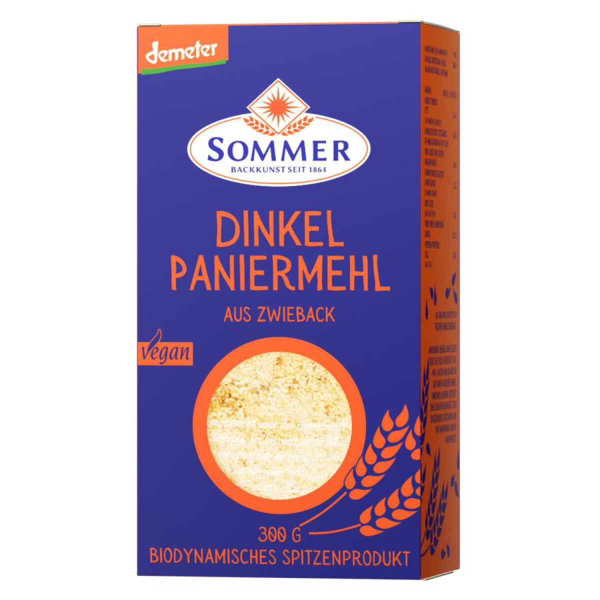 SOMMER & CO Dinkel Paniermehl ohne Zucker - 300 g
