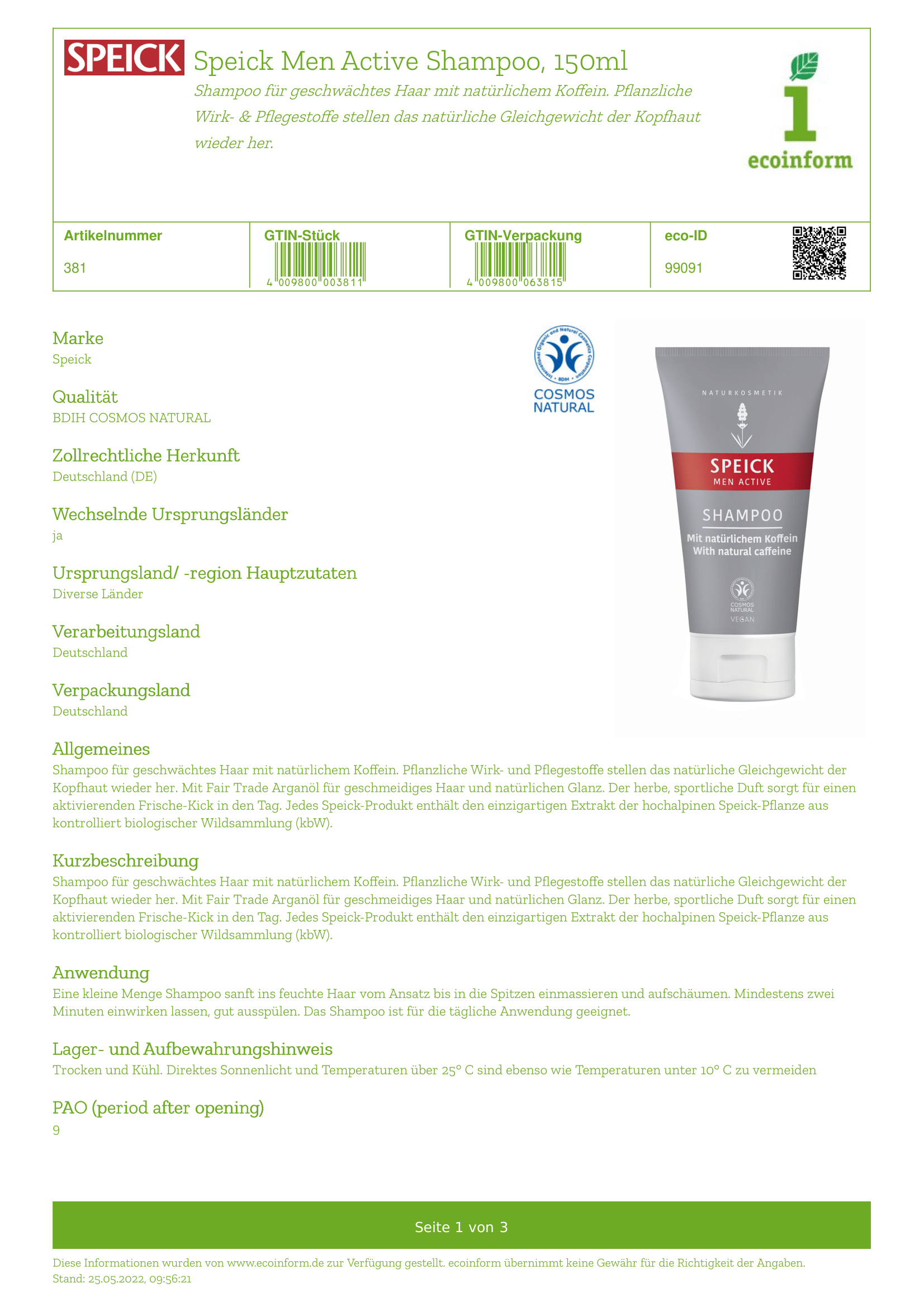 Men Active Shampoo