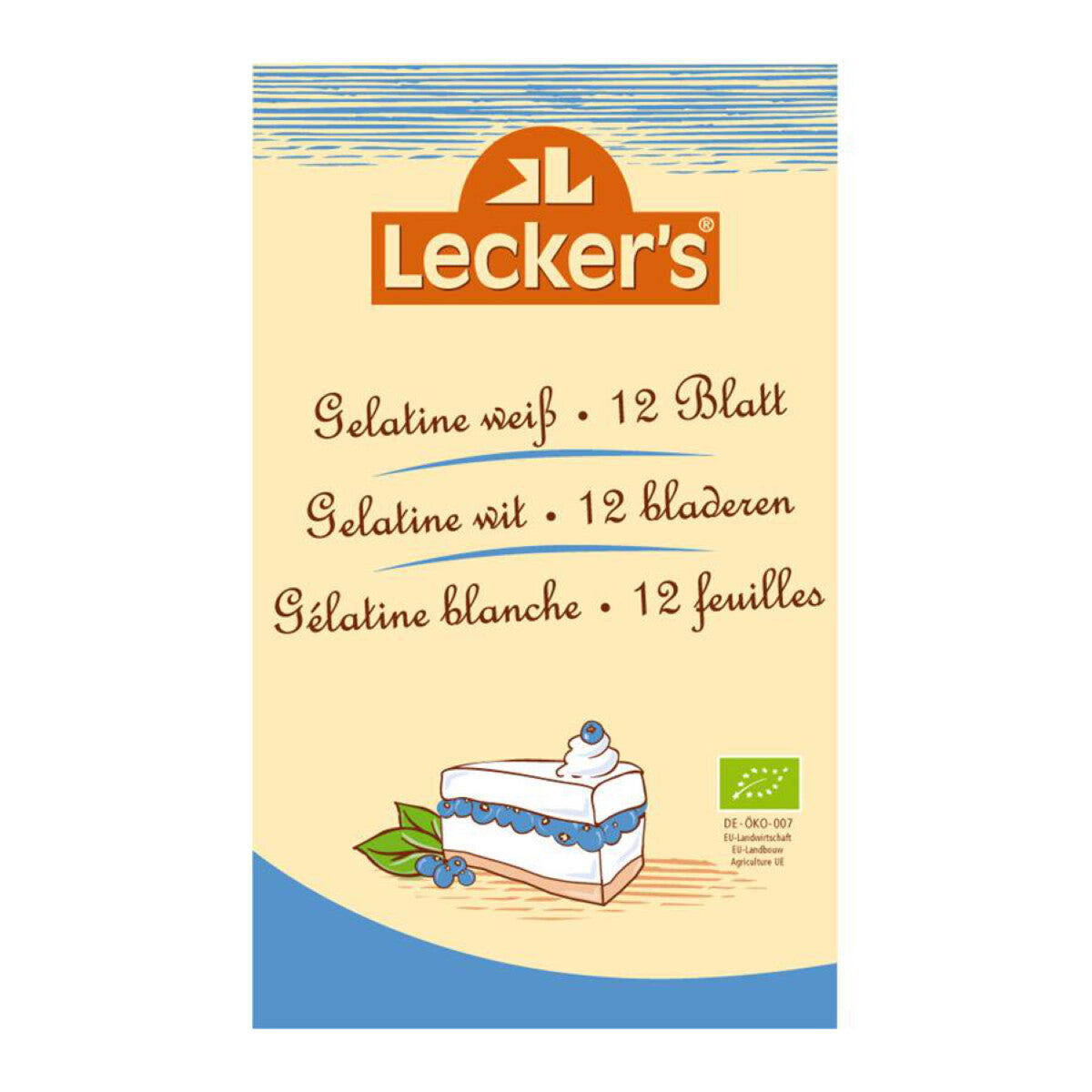 LECKERS Blattgelatine weiß 12 Blatt - 20 g