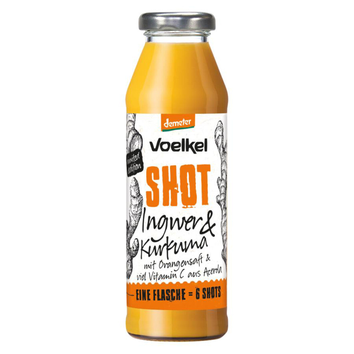 VOELKEL Ingwer-Kurkuma Shot - 0,28 l