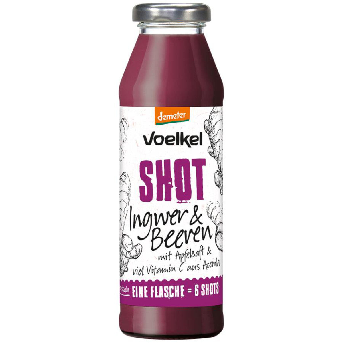 VOELKEL Shot Ingwer & Beeren - 0,28 l