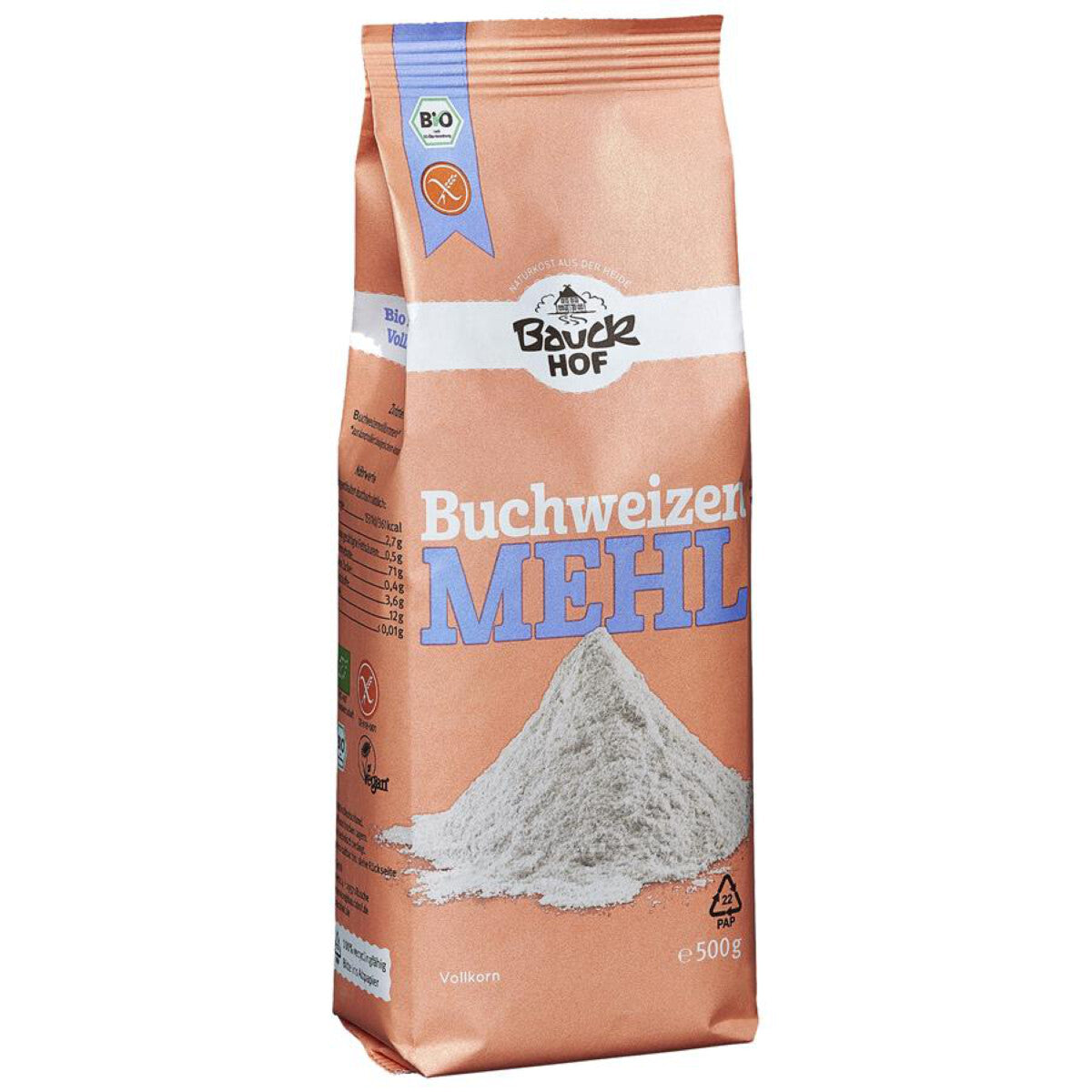 BAUCKHOF Buchweizenmehl Vollkorn - 500 g