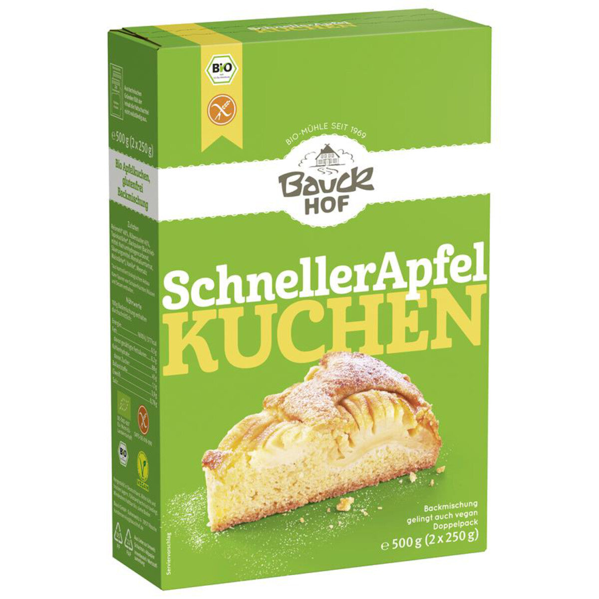 BAUCKHOF Schneller Apfelkuchen, glutenfrei - 500 g