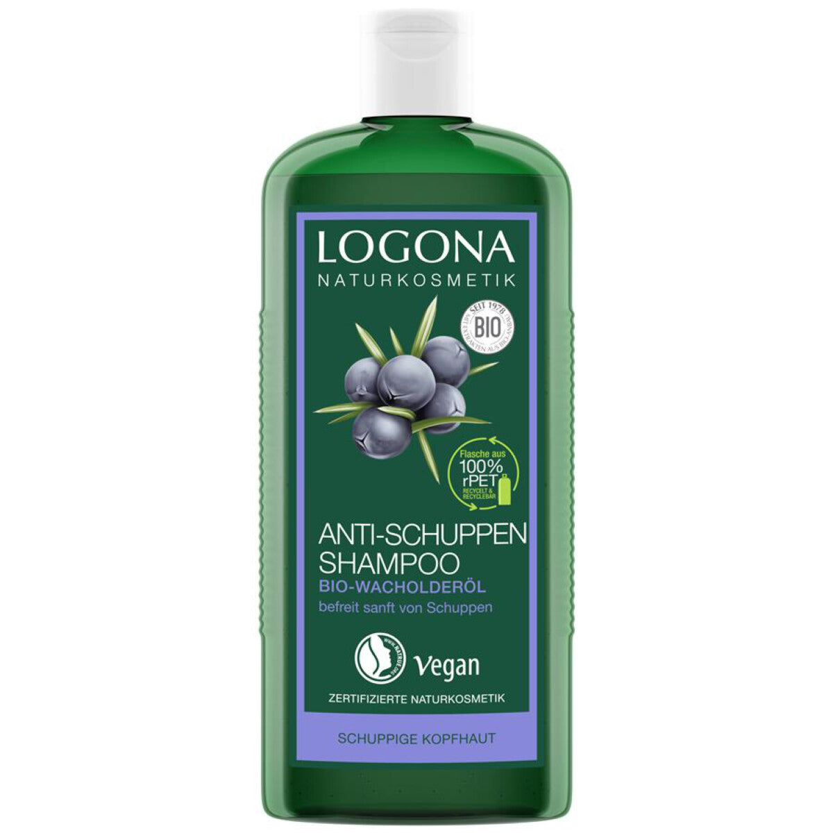 LOGONA Anti-Schuppen Wacholder Shampoo - 250 ml