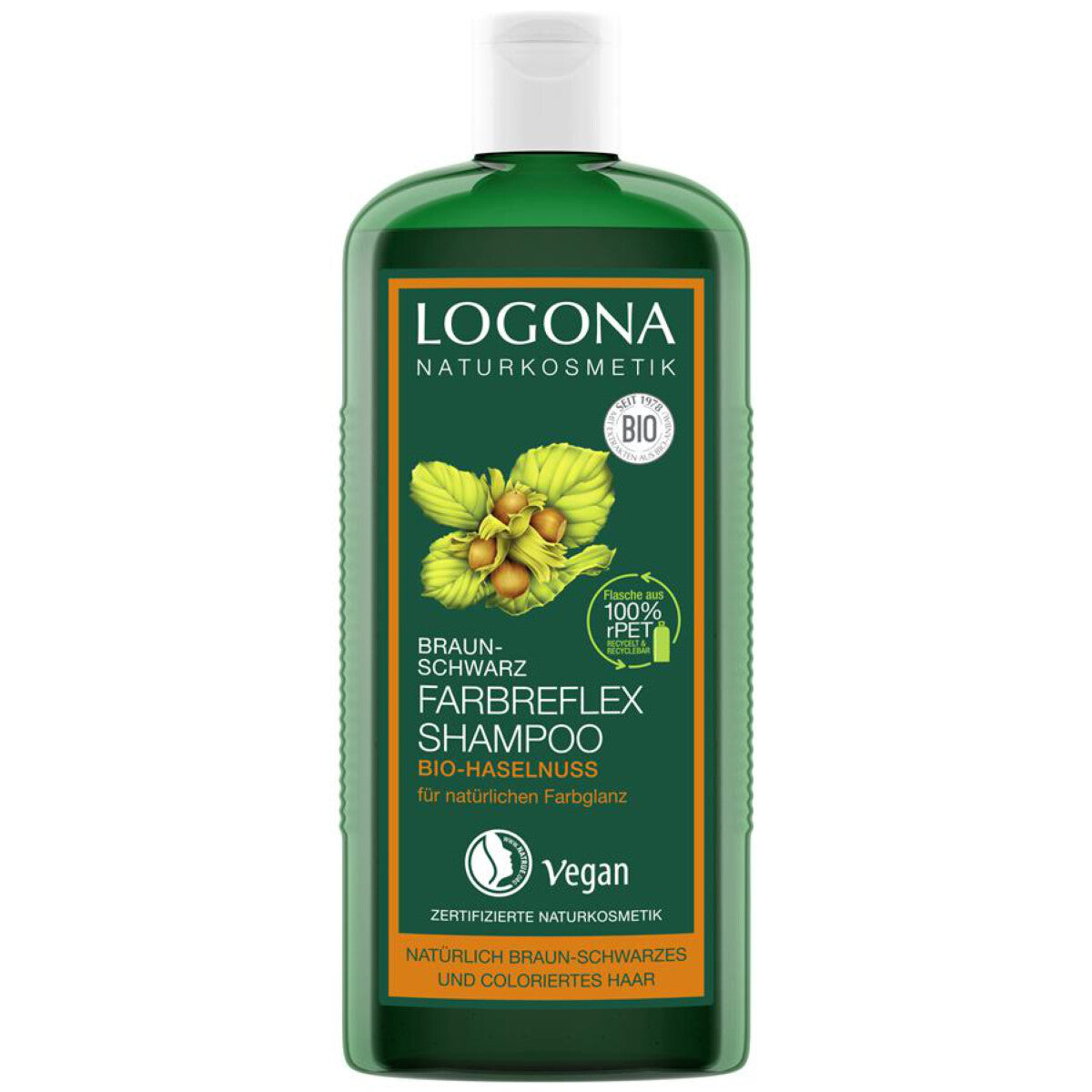 LOGONA Farbreflex Shampoo braun-schwarz - 250 ml
