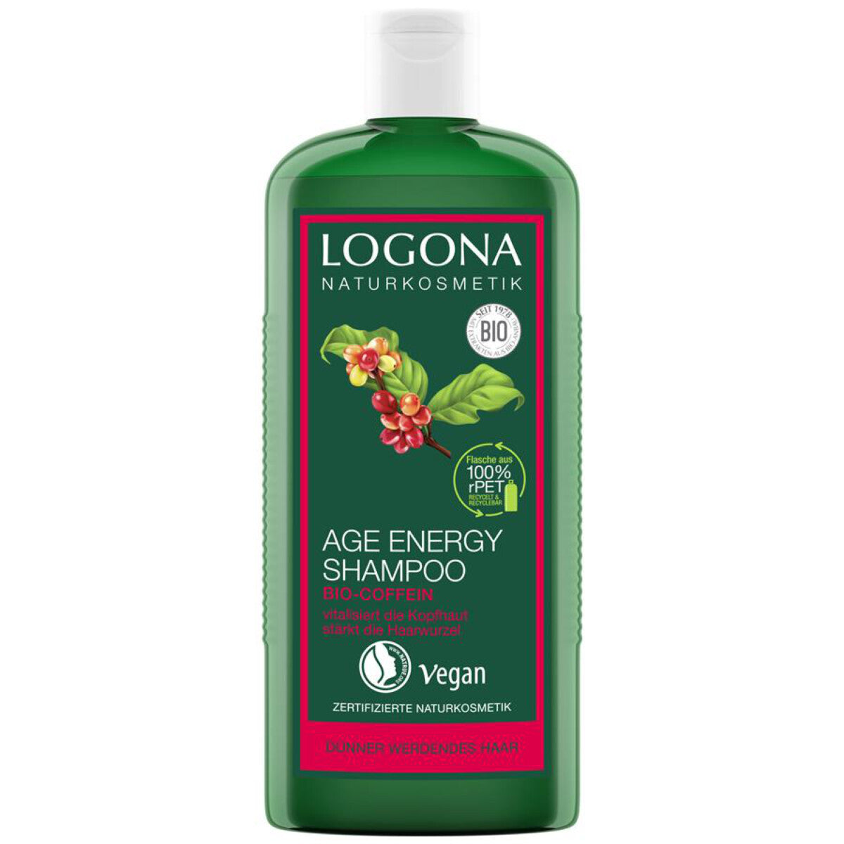 LOGONA Age Energy Shampoo Coffein - 250 ml