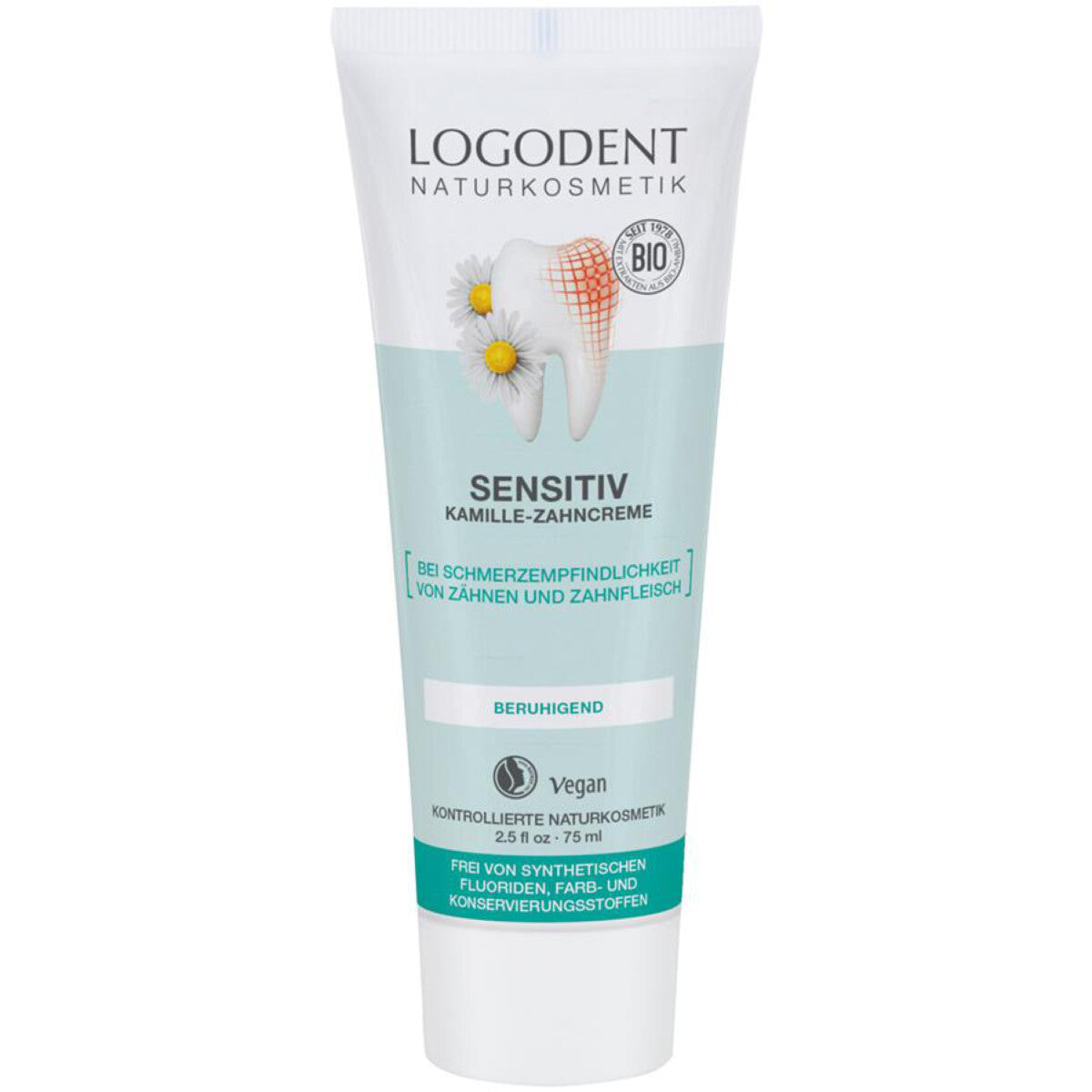 LOGONA Sensitiv Kamille Zahncreme - 75 ml