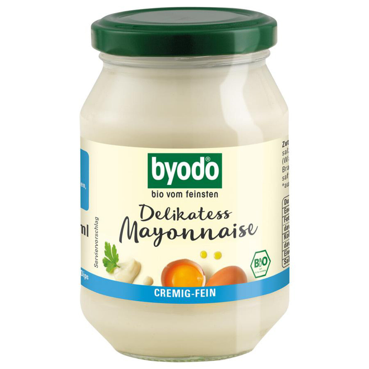 BYODO Delikatess Mayonnaise mit Ei - 250 ml