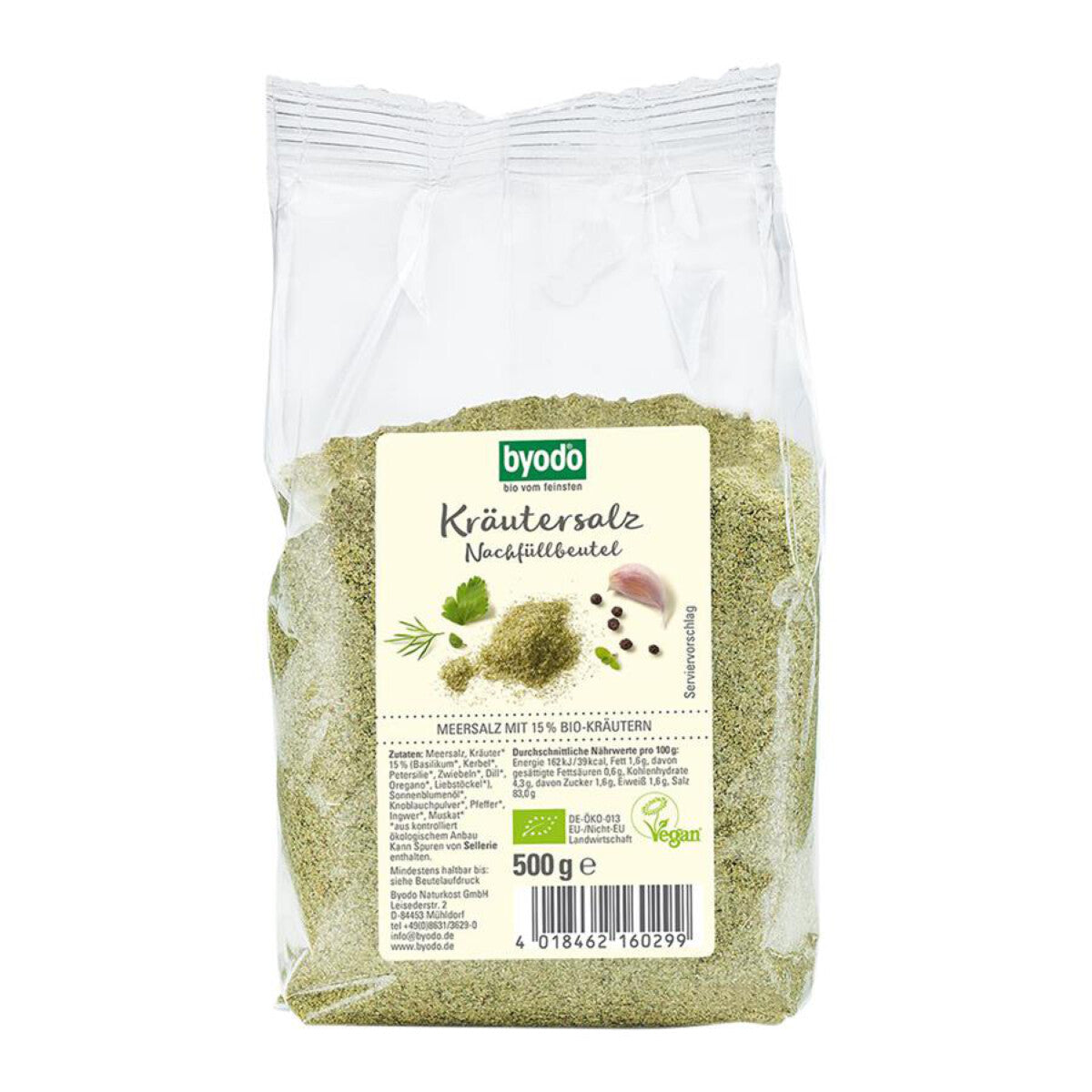 BYODO Kräutersalz Nachfüllbeutel - 500 g