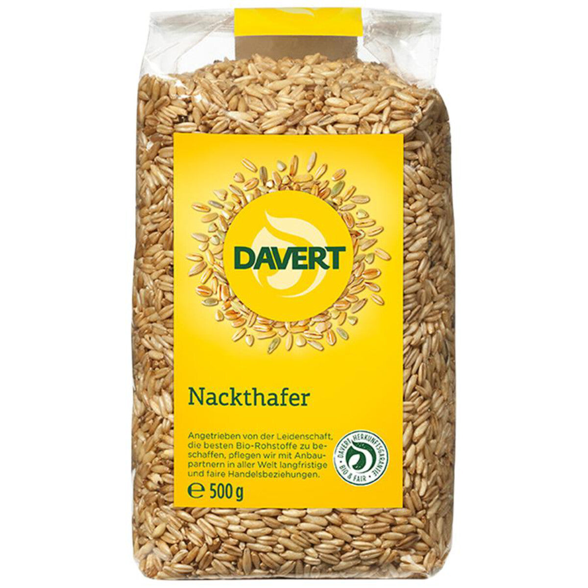 DAVERT Nackthafer - 500 g