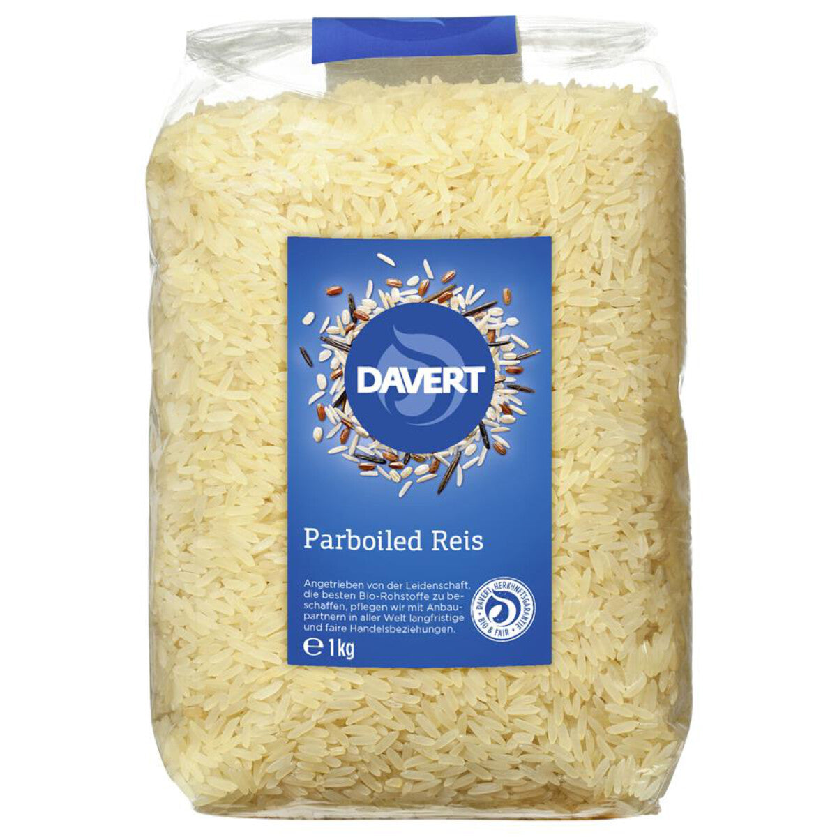 DAVERT Parboiled Reis Langkorn weiß - 1 kg