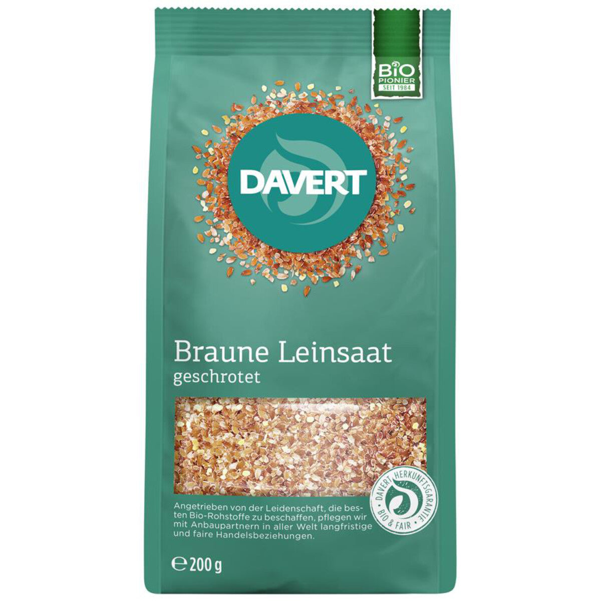 DAVERT Leinsaat geschrotet - 200 g