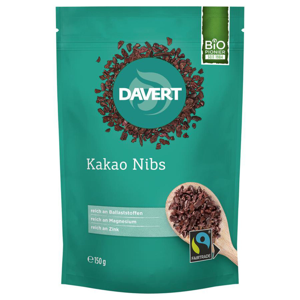 DAVERT Kakao-Nibs Fairtrade - 150 g