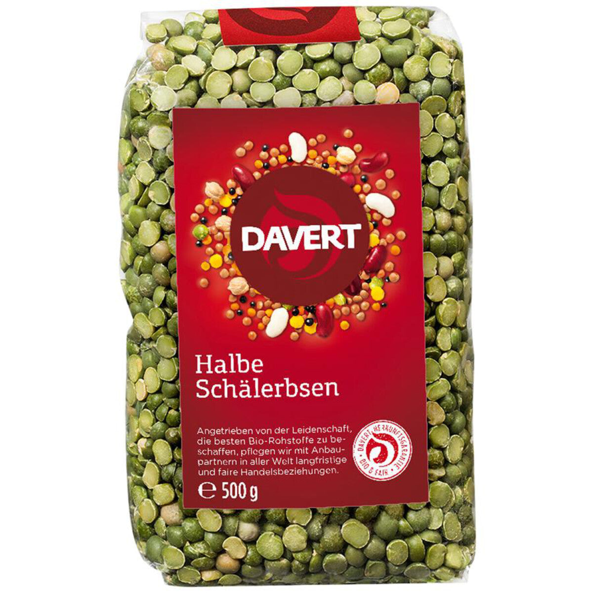 DAVERT Halbe Schälerbsen - 500 g
