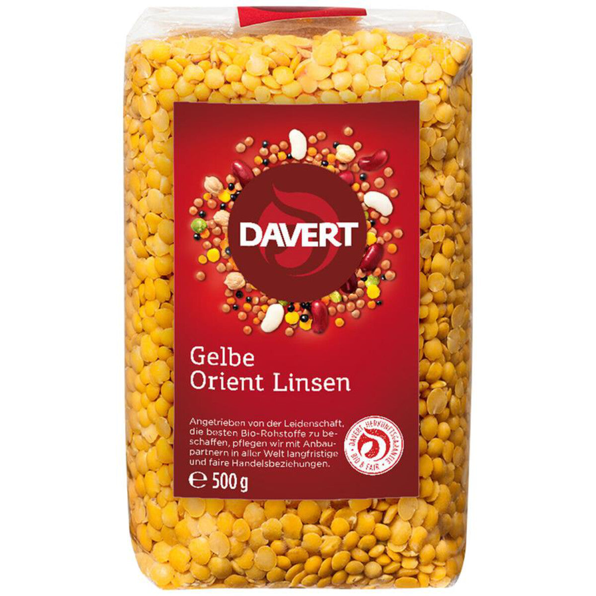 DAVERT Gelbe Orient Linsen - 500 g