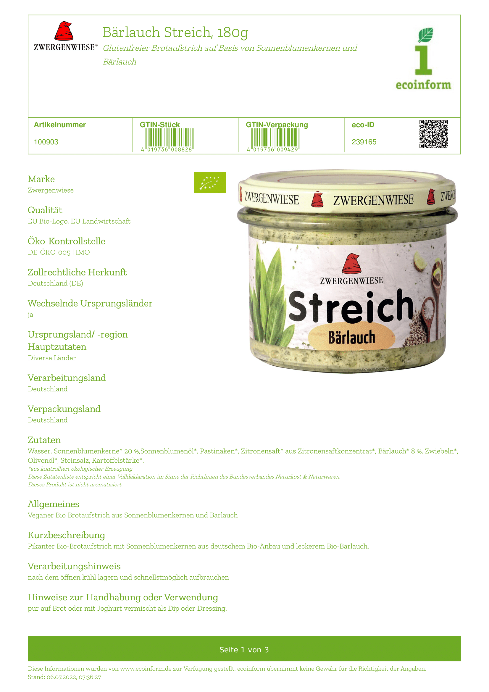 Bärlauch Streich