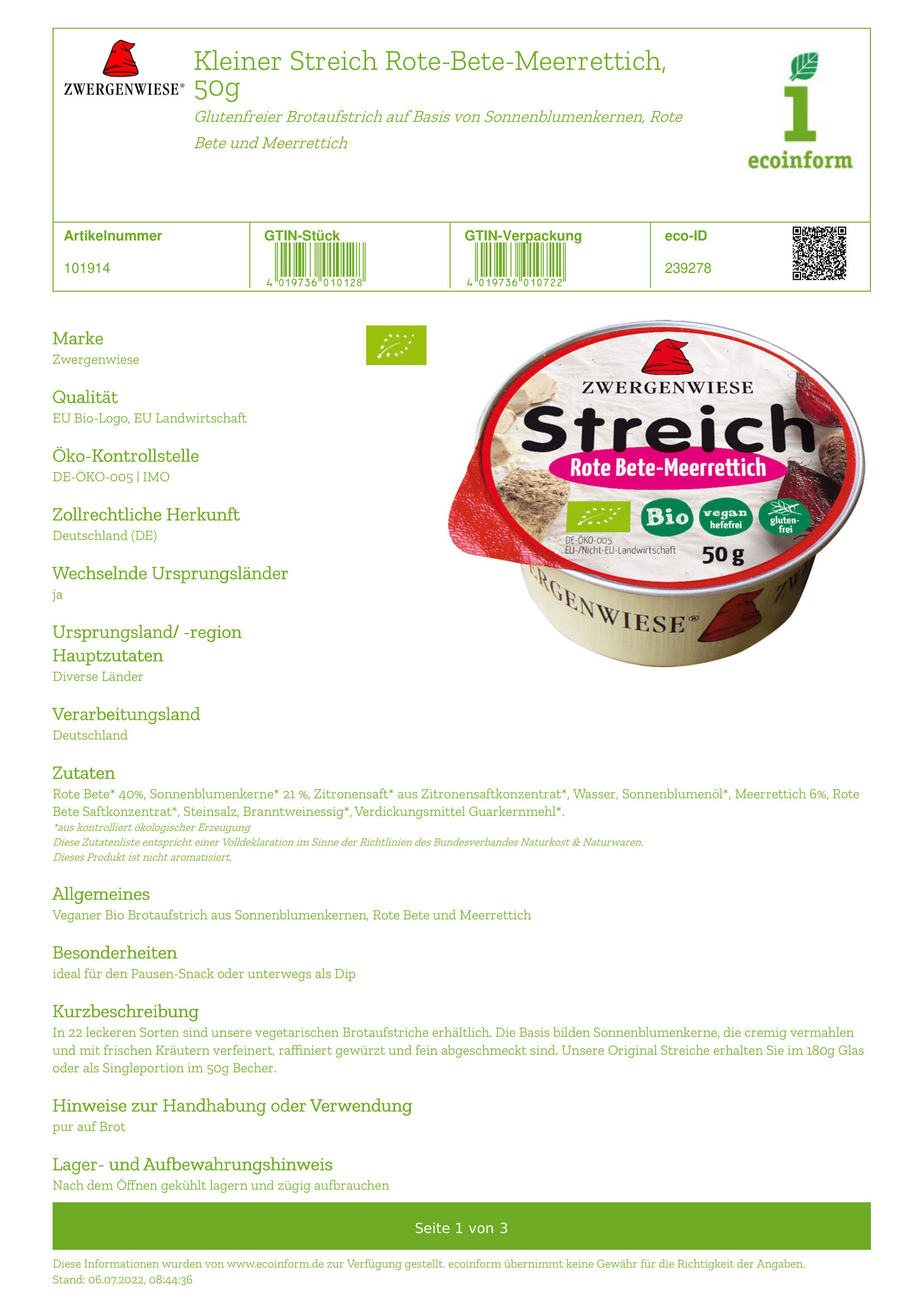 Kleiner Streich Rote Bete