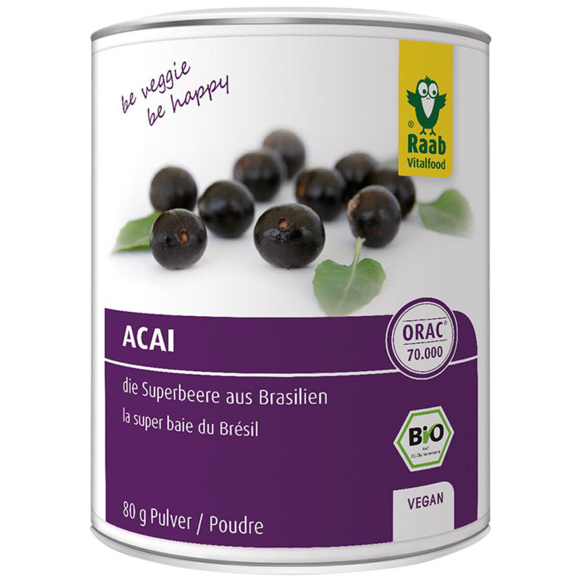 RAAB VITAL Acai Pulver - 80 g