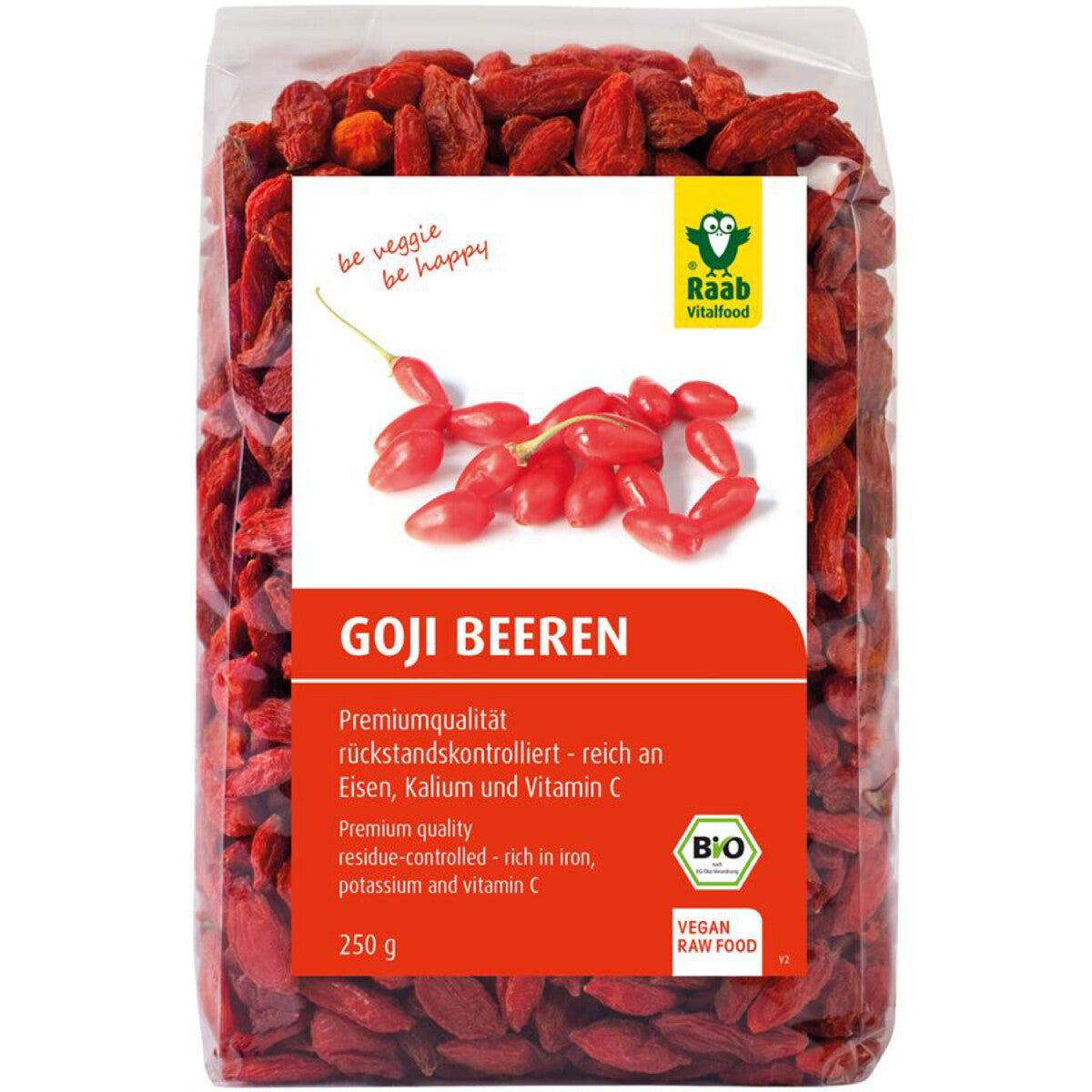 RAAB VITAL Goji Beeren getrocknet - 250 g