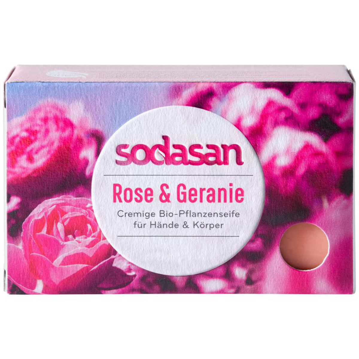 SODASAN Seife Rose & Geranie - 100 g