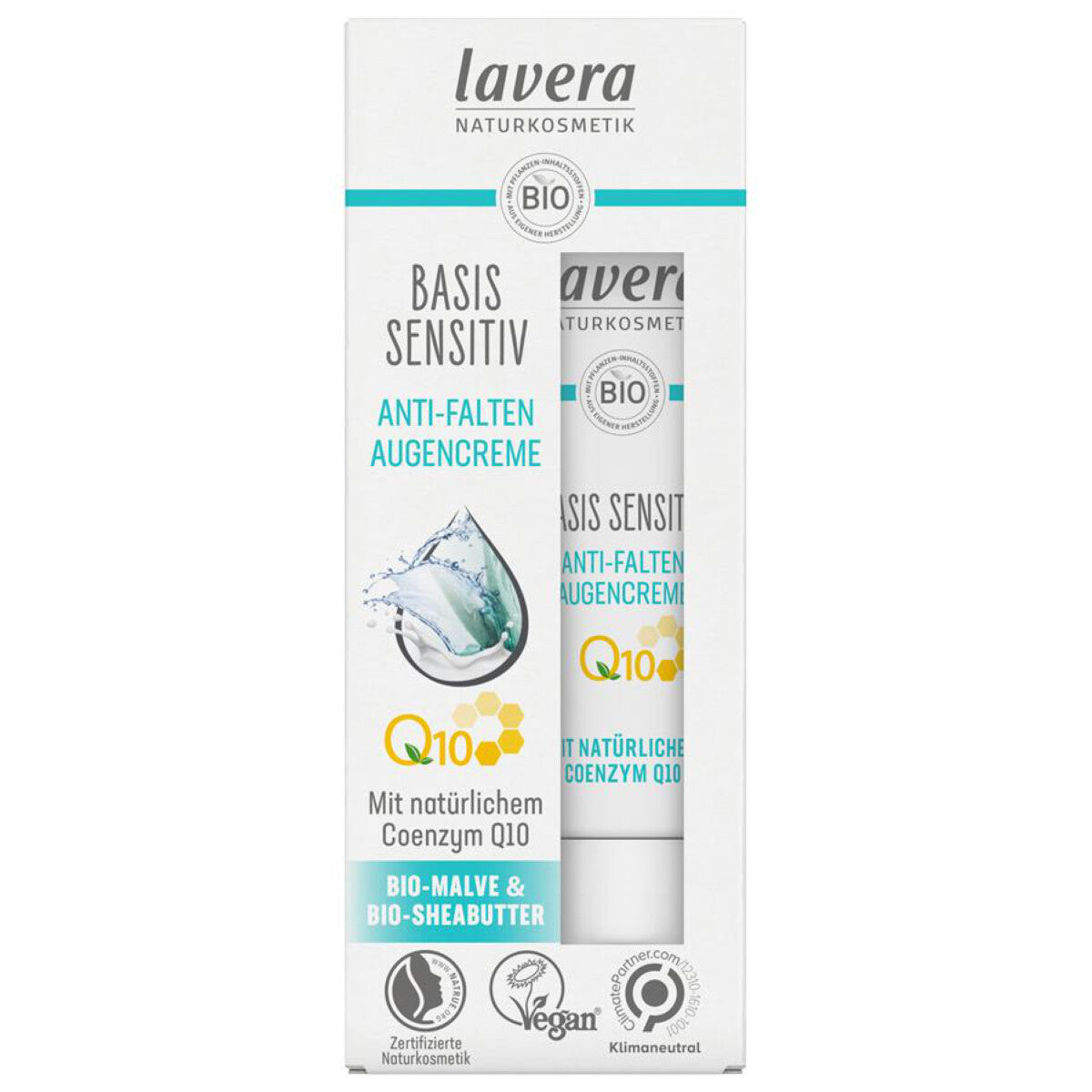 LAVERA Basis Sensitiv Anti-Falten Augencreme - 15 ml