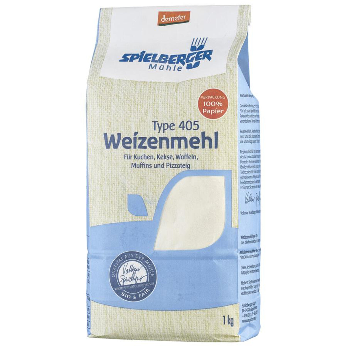 SPIELBERGER MÜHLE Weizenmehl Type 405 - 1 kg