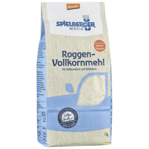 SPIELBERGER MÜHLE Roggen Vollkornmehl - 1 kg